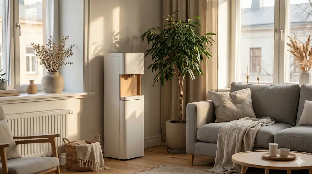 ウォーターサーバーのあるリビング